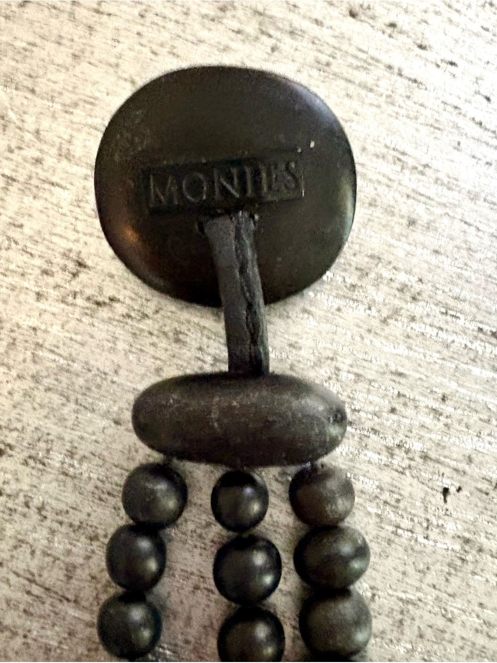 Monies Denmark Signed Collectible Wood Multi Strand Statement Necklace - Picture 11 of 15